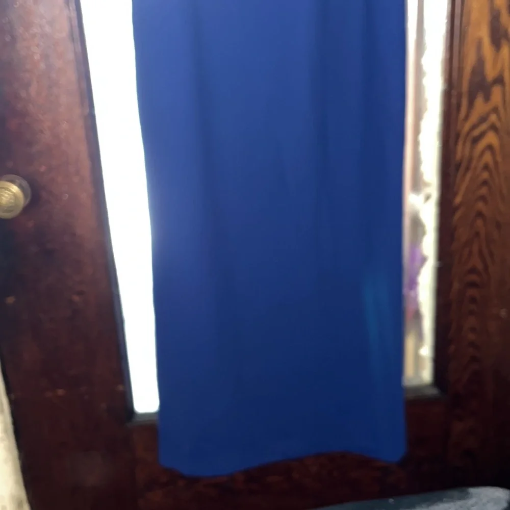 Special Occasion Long Dark Royal Blue Dress - Picture 3 of 5